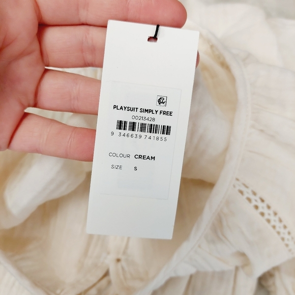 NEW STARLING REINE Simply Free Playsuit Cream Summer Romper P4006 - Picture 8 of 11